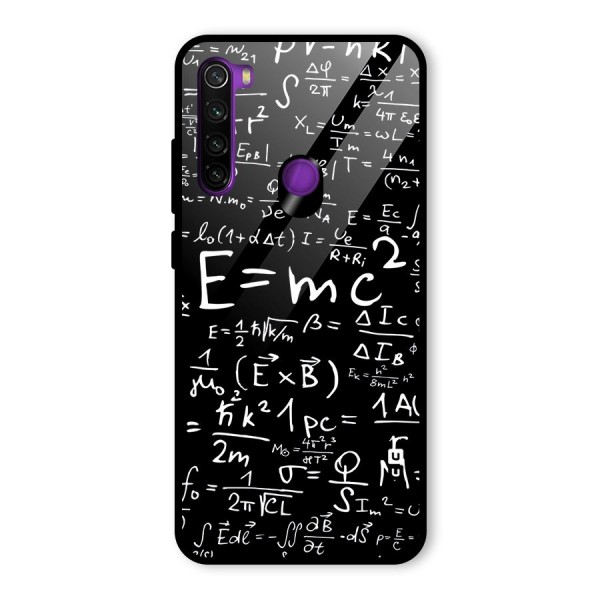 Physics Equation Glass Back Case for Redmi Note 8