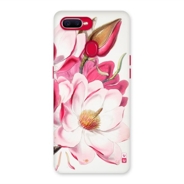 Pink Beautiful Flower Back Case for Oppo F9 Pro