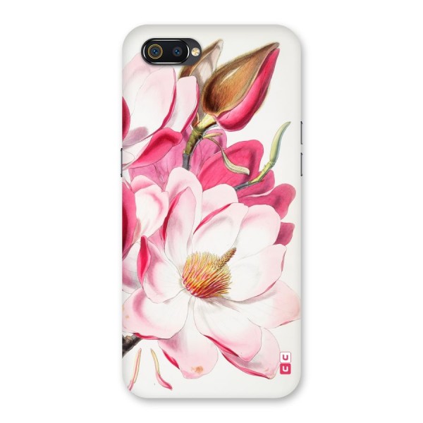 Pink Beautiful Flower Back Case for Realme C2