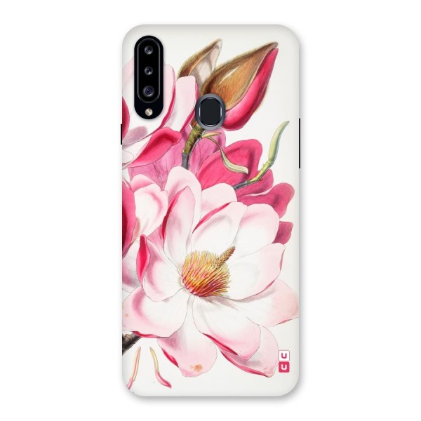 Pink Beautiful Flower Back Case for Samsung Galaxy A20s