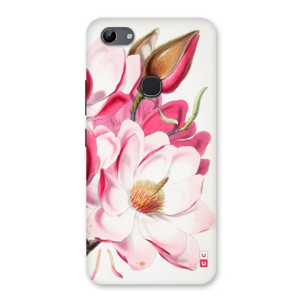Pink Beautiful Flower Back Case for Vivo Y81