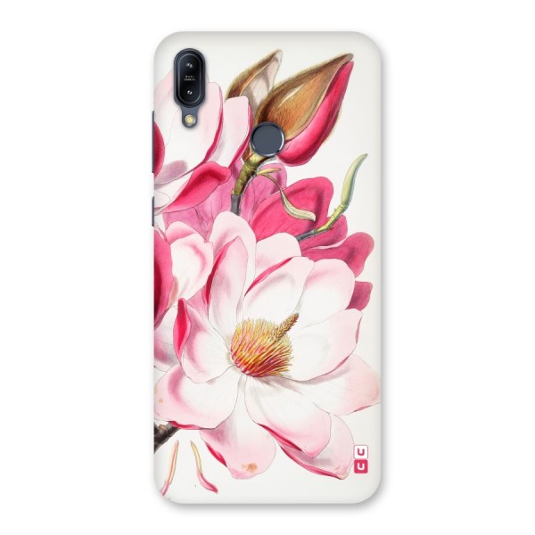 Pink Beautiful Flower Back Case for Zenfone Max M2