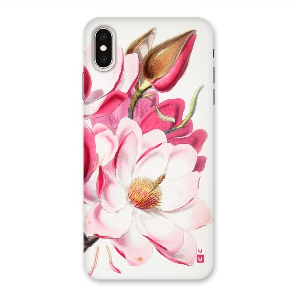 Pink Beautiful Flower Back Case for iPhone XS Max