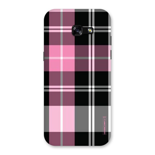 Pink Black Check Back Case for Galaxy A5 2017