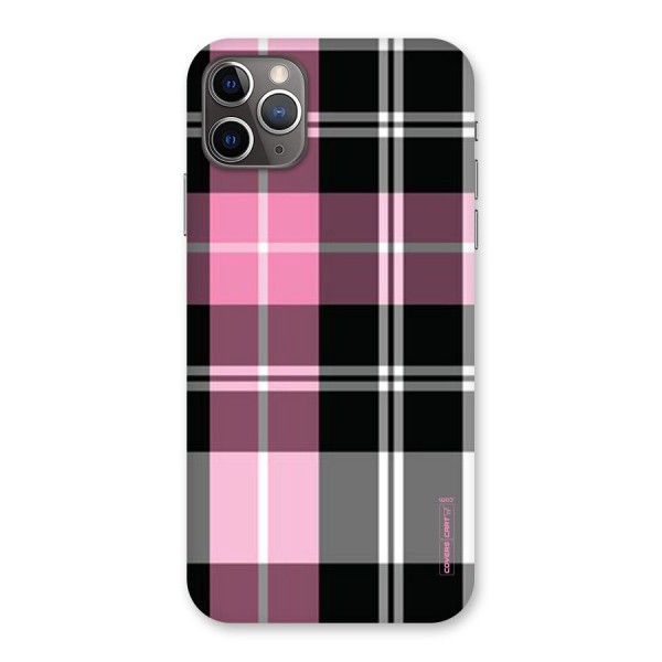 Pink Black Check Back Case for iPhone 11 Pro Max