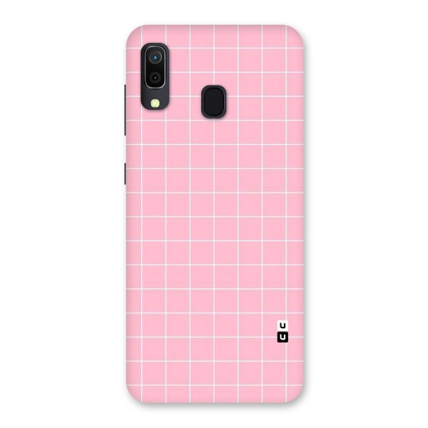 Pink Checks Back Case for Galaxy A30