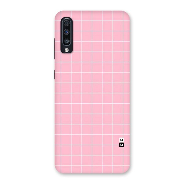 Pink Checks Back Case for Galaxy A70