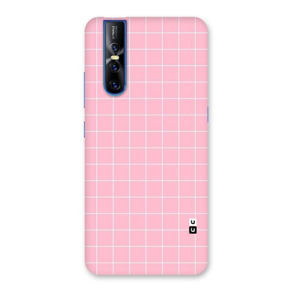 Pink Checks Back Case for Vivo V15 Pro