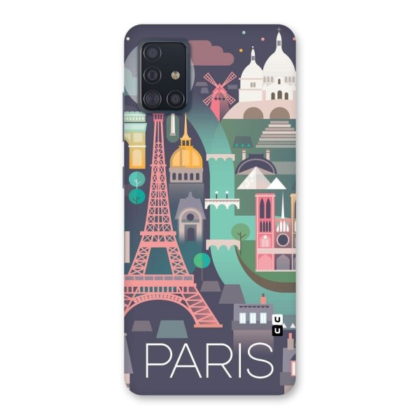 Pink Cute Tower Back Case for Galaxy A51
