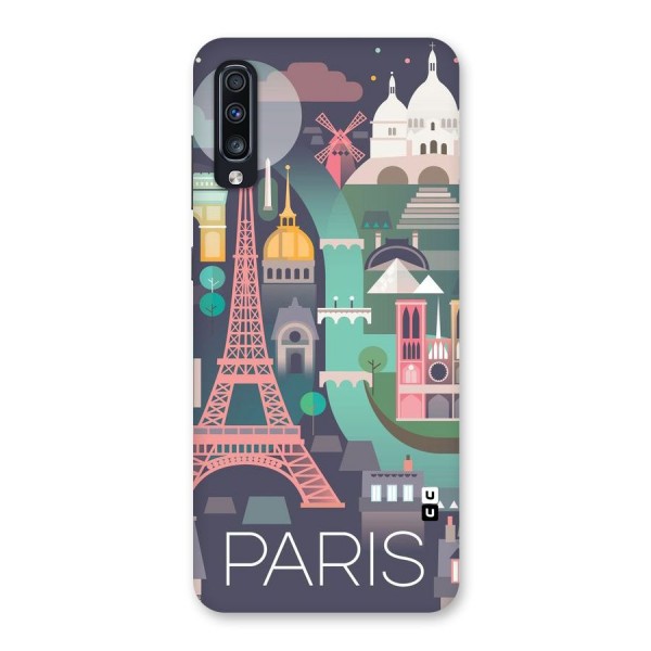 Pink Cute Tower Back Case for Galaxy A70