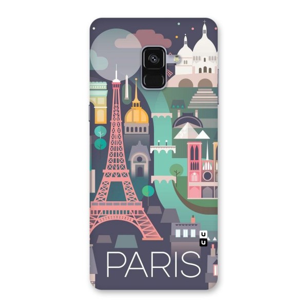 Pink Cute Tower Back Case for Galaxy A8 Plus