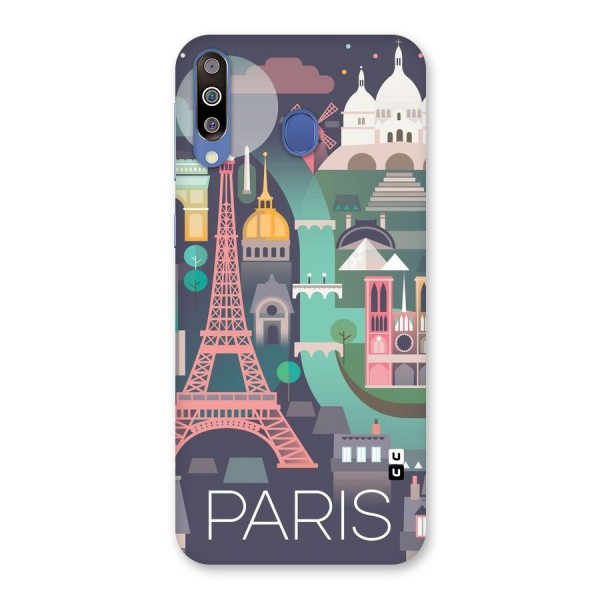Pink Cute Tower Back Case for Galaxy M30