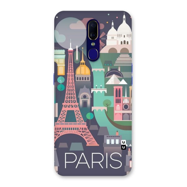 Pink Cute Tower Back Case for Oppo F11