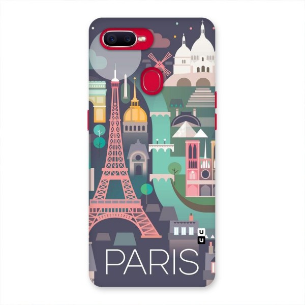 Pink Cute Tower Back Case for Oppo F9 Pro