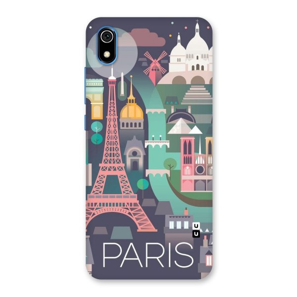 Pink Cute Tower Back Case for Redmi 7A