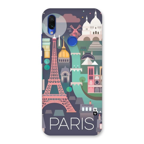 Pink Cute Tower Back Case for Redmi Note 7S