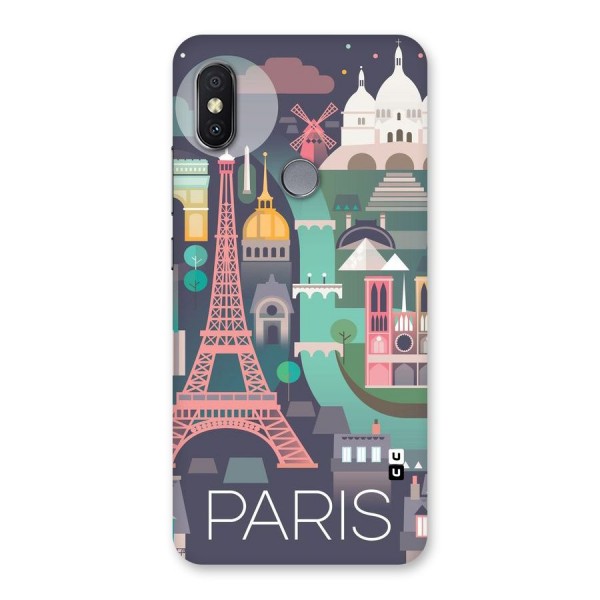 Pink Cute Tower Back Case for Redmi Y2