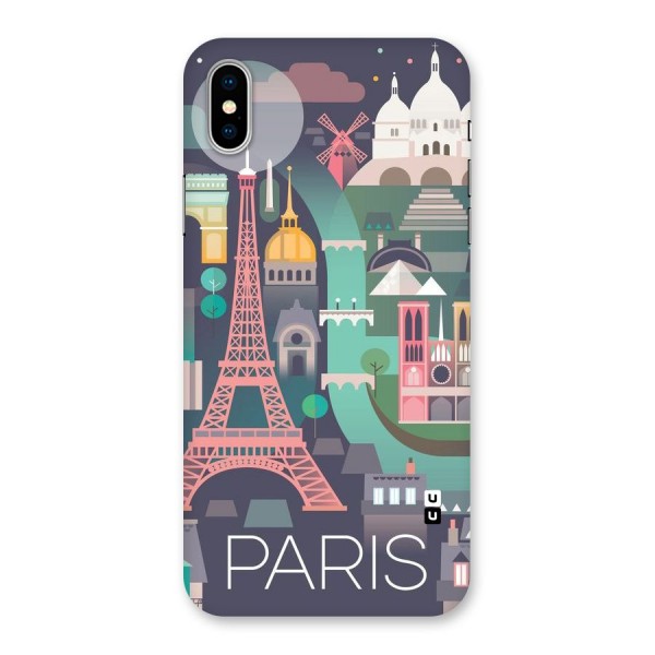 Pink Cute Tower Back Case for iPhone XS