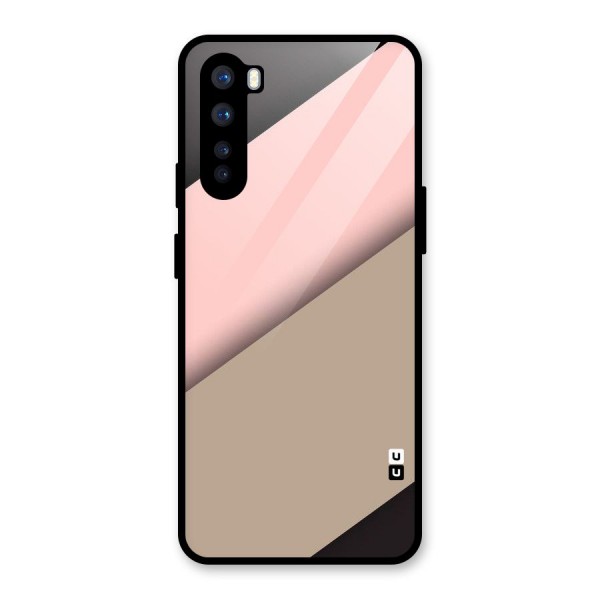Pink Diagonal Glass Back Case for OnePlus Nord