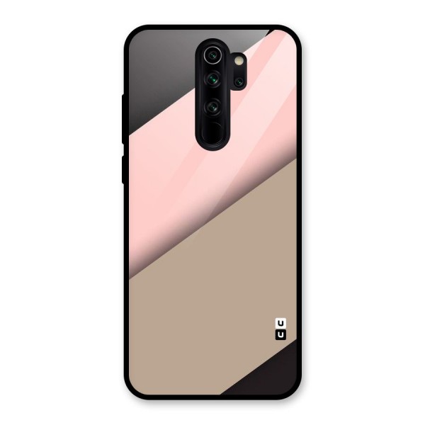 Pink Diagonal Glass Back Case for Redmi Note 8 Pro