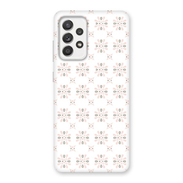 Pink Floral Pattern Back Case for Galaxy A52