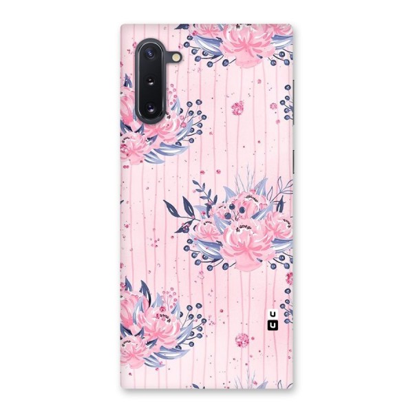 Pink Floral and Stripes Back Case for Galaxy Note 10