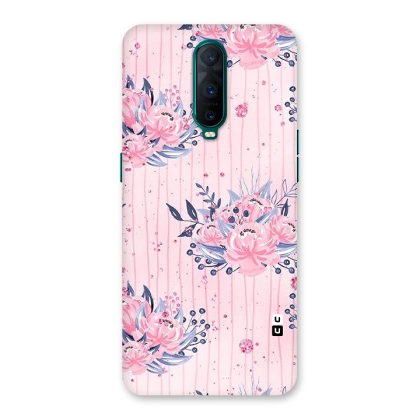 Pink Floral and Stripes Back Case for Oppo R17 Pro