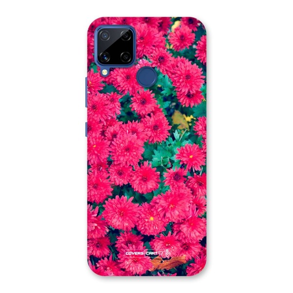 Pink Flowers Back Case for Realme Narzo 30A
