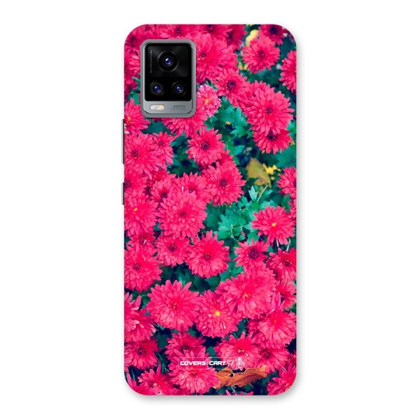 Pink Flowers Back Case for Vivo V20
