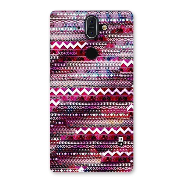 Pink Indie Pattern Back Case for Nokia 8 Sirocco