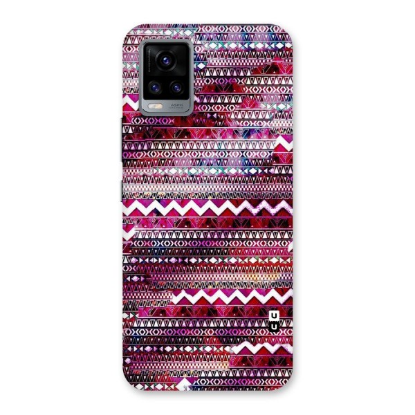 Pink Indie Pattern Back Case for Vivo V20