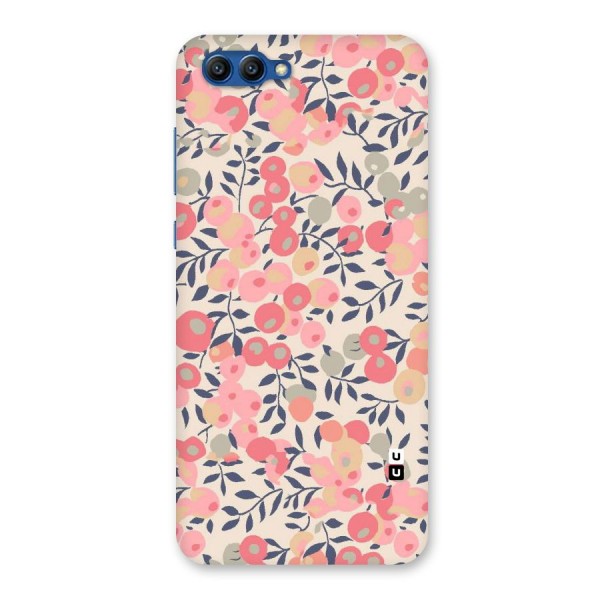 Pink Leaf Pattern Back Case for Honor View 10