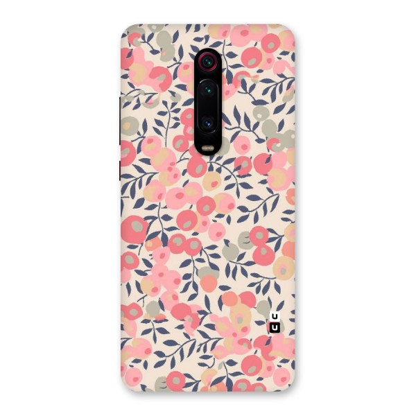 Pink Leaf Pattern Back Case for Redmi K20 Pro