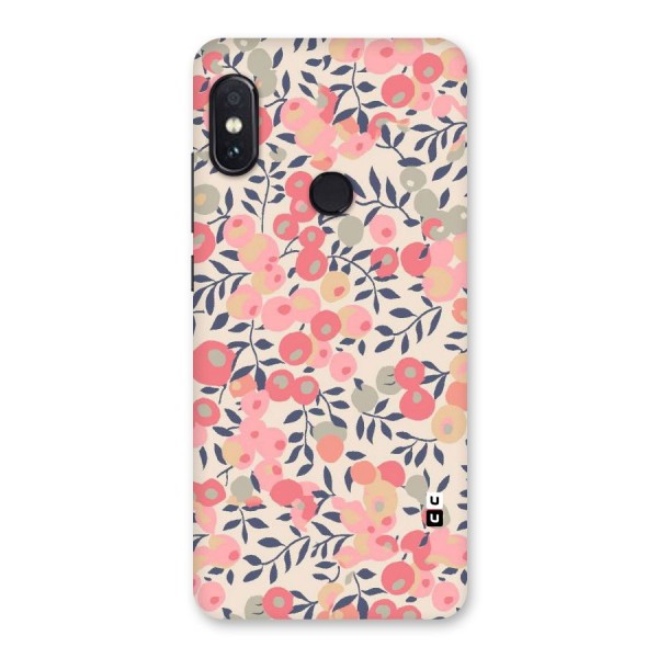 Pink Leaf Pattern Back Case for Redmi Note 5 Pro