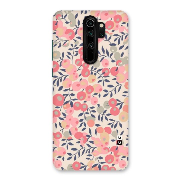 Pink Leaf Pattern Back Case for Redmi Note 8 Pro