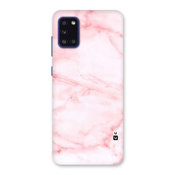 Pink Marble Print Back Case for Galaxy A31