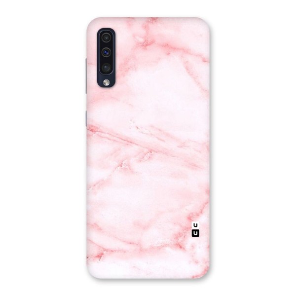 Pink Marble Print Back Case for Galaxy A50