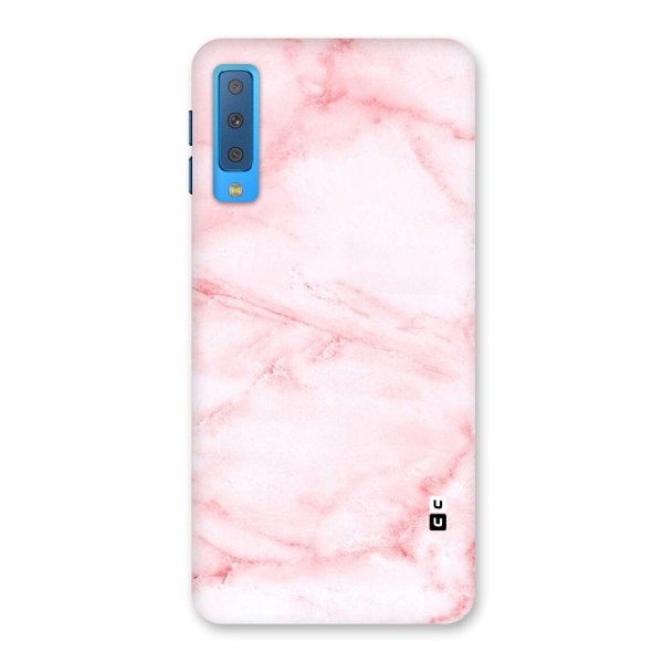 Pink Marble Print Back Case for Galaxy A7 (2018)