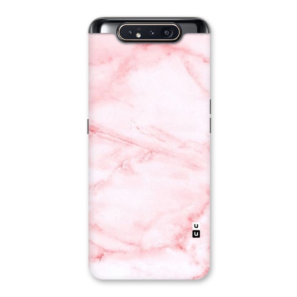 Pink Marble Print Back Case for Galaxy A80