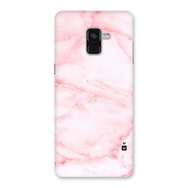 Pink Marble Print Back Case for Galaxy A8 Plus