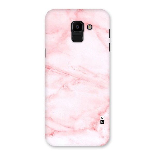 Pink Marble Print Back Case for Galaxy J6