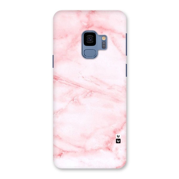 Pink Marble Print Back Case for Galaxy S9