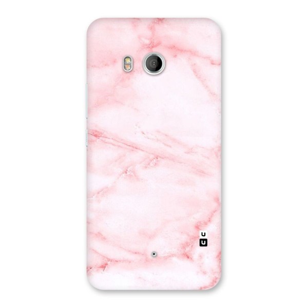 Pink Marble Print Back Case for HTC U11