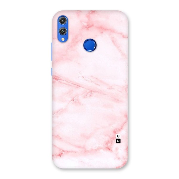 Pink Marble Print Back Case for Honor 8X