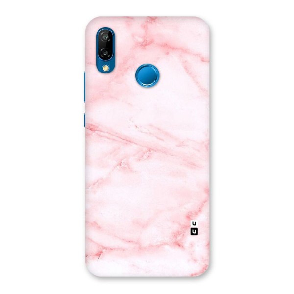 Pink Marble Print Back Case for Huawei P20 Lite