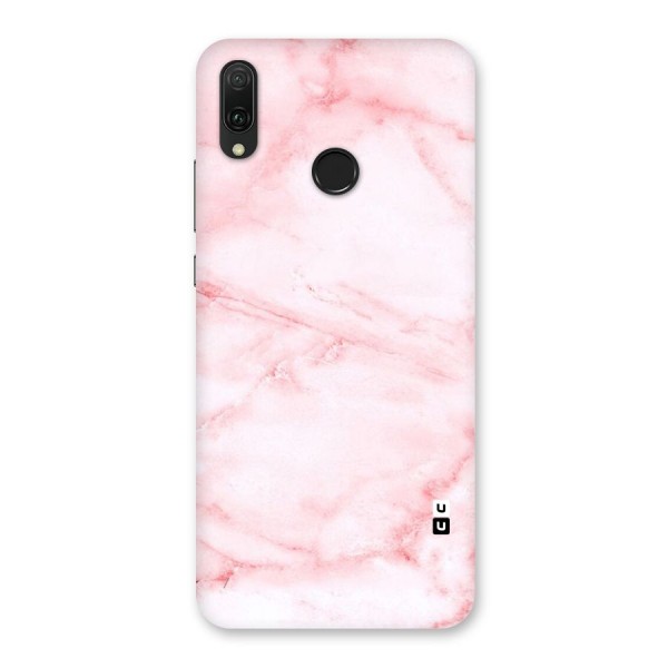 Pink Marble Print Back Case for Huawei Y9 (2019)