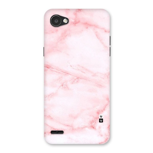 Pink Marble Print Back Case for LG Q6