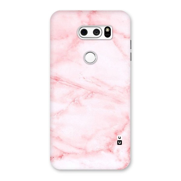 Pink Marble Print Back Case for LG V30