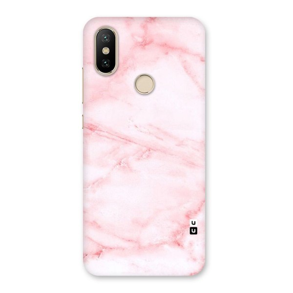 Pink Marble Print Back Case for Mi A2