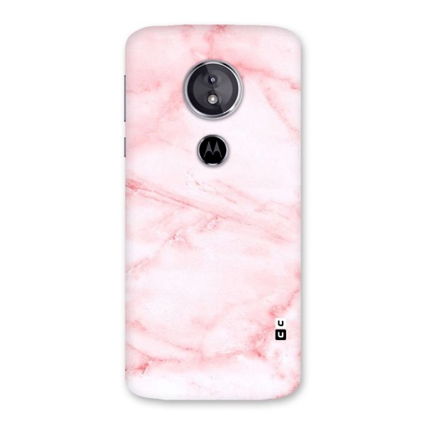 Pink Marble Print Back Case for Moto E5
